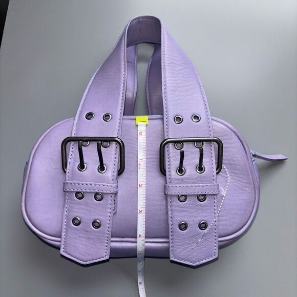 Free people say yes leather purse tote lavender purple new - Picture 14 of 16